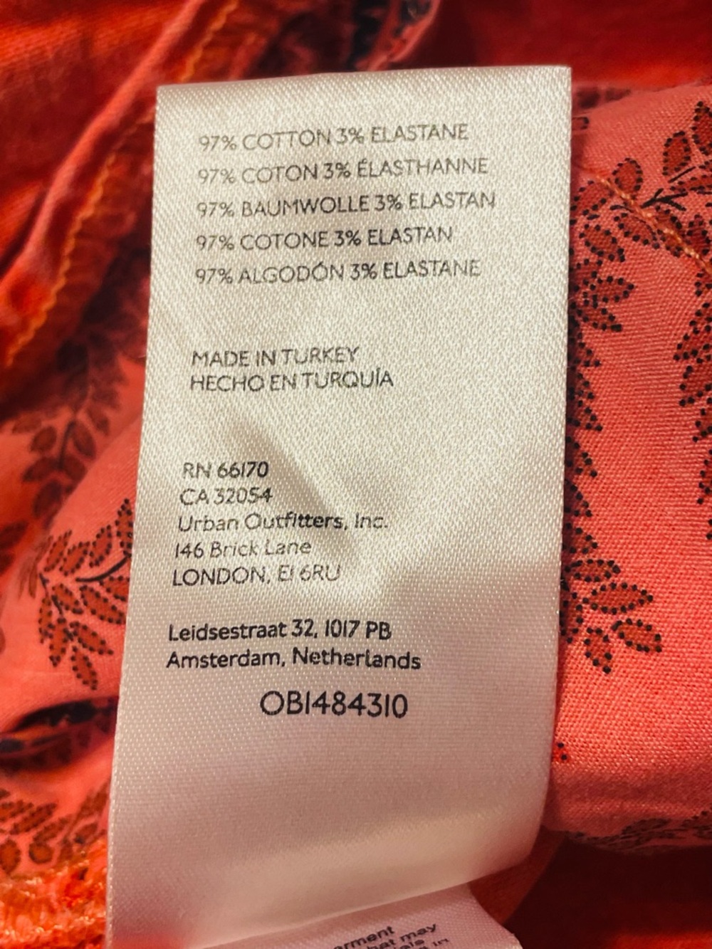 PILCRO by ANTHROPOLOGIE Sailor Wide Leg Pants in Coral - Picture 9 of 9